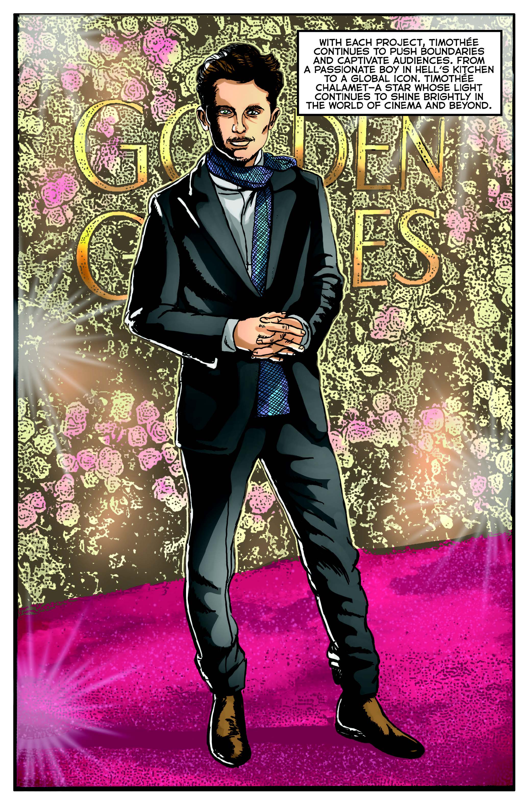 GOLDEN GLOBE NOMINEE TIMOTHEE CHALAMET GETS THE COMIC BOOK